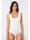 Kadın Lazer Kesim Pamuklu Çıtçıtlı Body Türen 905/Ekru