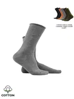 Kadın Organik Pamuklu Havlu 6 Çift Kutulu Soket Çorap Çok Renkli Mısırlı KSKT000032 Çok Renkli