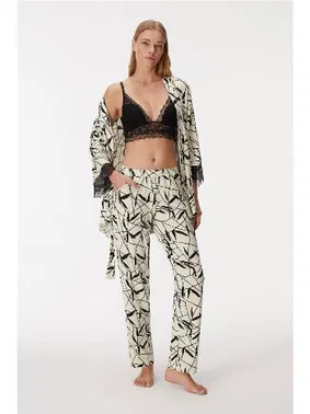 Anıl Kadın Sabahlık, Bralet ve Pantolon Takım Anıl 11496