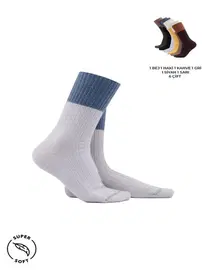 Mısırlı Kadın Soft Peluş Termal 6 Çift Kutulu Soket Çorap Çok Renkli Mısırlı KSKT000030