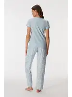 Kadın T-Shirt ve Pantolon Takım Anıl 11351 Açık Mavi detay görünüm