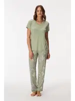 Kadın T-Shirt ve Pantolon Takım Anıl 11401 Yeşil