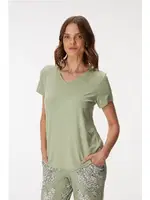 Kadın T-Shirt ve Pantolon Takım Anıl 11401 Yeşil farklı açı