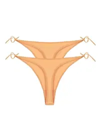 Akbeniz Kadın Turuncu Yandan Bağlamalı 2'li Tanga Slip Akbeniz S0001