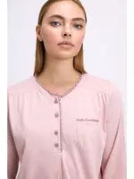 Kadın Uzun Kollu T-Shirt ve Pantolon Takım Anıl 11618 Gül Kurusu detay görünüm