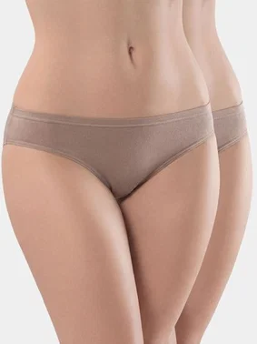 Türen Kadın Vizon 2li Pamuklu Bikini Külot Türen 230/Vizon