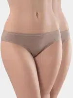 Kadın Vizon 2li Pamuklu Bikini Külot Türen 230/Vizon Vizon