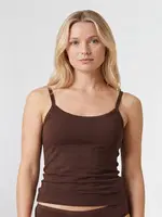 Kahverengi İp AskılıLikralı Pamuklu Atlet Türen 914/Kahverengi Kahverengi