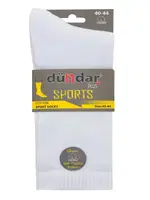 Kışlık 12'li Erkek Pamuklu Taban Havlu Tenis Çorap 40-44 Dündar 7101 Beyaz detay görünüm