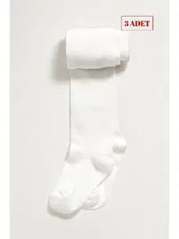 Kozal Kozal 3'lü Pamuklu Çocuk Külotlu Çorap CKOZ01442-1