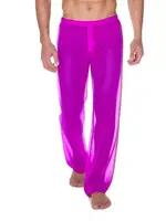 Erkek  Beyaz Transparan Pijama La Blinque 15854-15287beyaz Mor detay görünüm