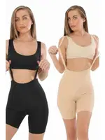 Lazer Askılı Paçalı Kadın Korse ANI Ak4204 Siyah farklı açı