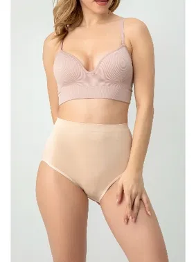 Miorre Dikişsiz Yüksek Bel Nefes Alan Terletmeyen Rahat Kalıp Kadın Slip Külot Miorre 001-011223 - Alternatif Görünüm