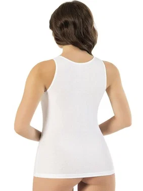 Kota Modal Kaşkorse Geniş Askı Dantel Detaylı Bayan Atlet 6'lı Kota 6656 - Alternatif Görünüm