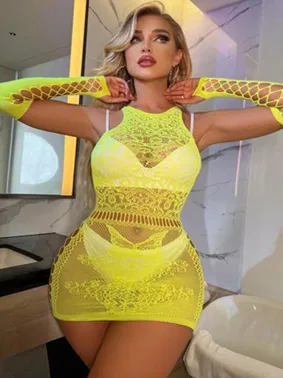 Ruselin Neon Renk Eldivenli Vücut Çoarbı Ruselin - Alternatif Görünüm