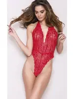 Kırmızı Dantel Boyun Askılı Fantezi Body Nightlight 3231 Görsel