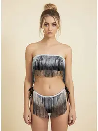 NightLight Püskül Saçaklı Seksi Sütyen Takım Nightlight 3850