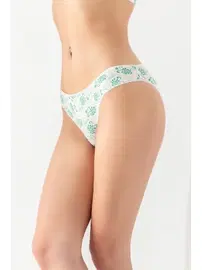 Gallipoli Pamuklu Desenli, 3'lü Slip Külot Yeşil Gallipoli 2961