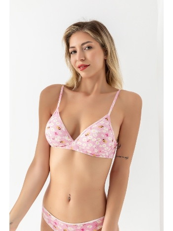 Pamuklu Desenli, Üçgen Sütyen Pembe Gallipoli 1961