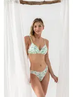 Pamuklu Desenli, Üçgen Sütyen Yeşil Gallipoli 1961 Yeşil detay görünüm