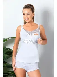 Gallipoli Pamuklu Emzirme Atleti Beyaz Gallipoli 11786