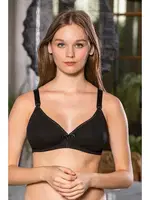 Pamuklu Emzirme Sütyeni Siyah Gallipoli 1080 Siyah