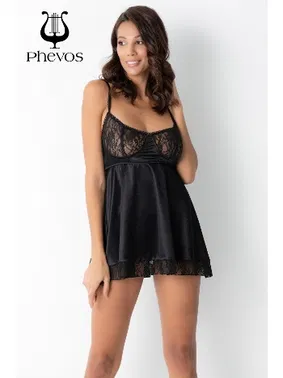 Phevos Dantelli Fantezi Kısa Gecelik Phevos 012-000120 - Alternatif Görünüm