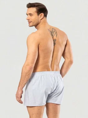 Cacharel Poplin Boxer Cacharel 1113/Çizgili Açık Mavi - Alternatif Görünüm