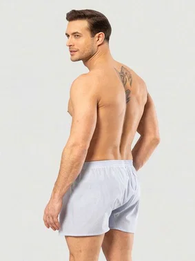 Cacharel Poplin Boxer Cacharel 1113/Düz Açık Mavi - Alternatif Görünüm