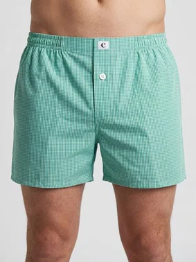 Cacharel Poplin Boxer Cacharel 1113/Kareli Yeşil - Alternatif Görünüm