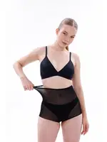 Lazer Tül Slip Hayalet Korse 2706 Siyah görsel 4