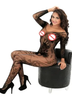 Real Passione Siyah Özel Bölgesi Açık Vücut Çorabı Real Passione 30095 - Alternatif Görünüm