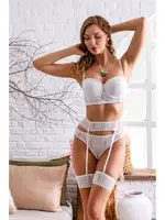 Straplez Sütyen, Jartiyer Ve String Takim Ekru Gallipoli 32182 Ekru