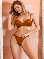 Sütyen Ve Slip Külot Takim Hardal Gallipoli 32211