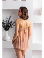 Transparan Babydoll Ve String Takim Cappucino Gallipoli 31932 Cappucino farklı açı