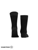 Unisex Diyabetik Bambu Soket Çorap Mısırlı UMDK000021 Siyah detay görünüm