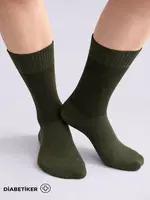 Unisex Diyabetik Bambu Soket Çorap Mısırlı UMDK000021 Siyah görsel 24