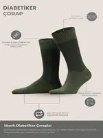Unisex Diyabetik Bambu Soket Çorap Mısırlı UMDK000021 Siyah görsel 23