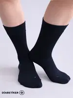 Unisex Diyabetik Bambu Soket Çorap Mısırlı UMDK000021 Siyah görsel 28