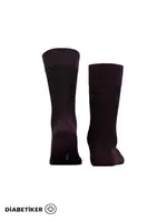 Unisex Diyabetik Bambu Soket Çorap Mısırlı UMDK000021 Siyah görsel 14