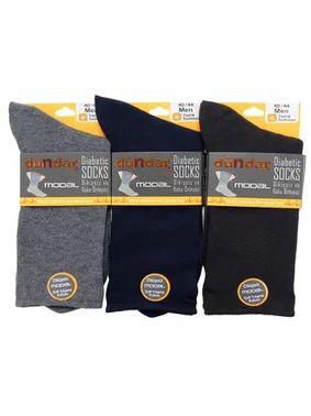 Dündar Çorap Yazlık 12'li Erkek Modal Diyabetik Çorap 40-44 Dündar 6951 - Alternatif Görünüm