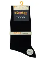 Yazlık İnce 12'li Erkek Modal Çorap 40-44 Dündar 6944 Siyah