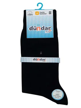 Dündar Çorap Yazlık İnce 12'li Erkek Pamuklu Çorap 40-44 Dündar 5039