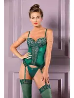 Zincir Detayli Korse Jartiyer Jartiyer Takim Zümrüt Gallipoli 31732 Zümrüt