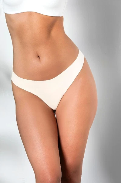 3'lü Paket Dikişsiz, İz Yapmaz, Lazer Kesim, String Külot Ekru Gallipoli 21262