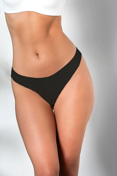 3'lü Paket Dikişsiz, İz Yapmaz, Lazer Kesim, String Külot Siyah Gallipoli 21262