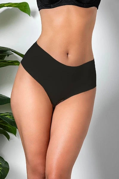 3'lü Paket Dikişsiz, İz Yapmaz, Lazer Kesim, Yüksek Bel Slip Külot Siyah Gallipoli 21263