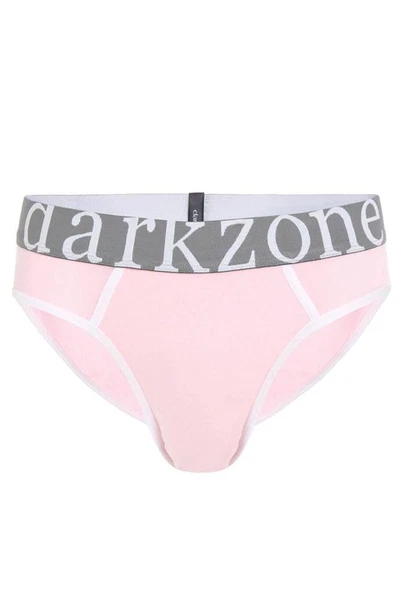 Beyaz Erkek Pembe Biyeli Slip Külot Darkzone DZ-1106-11-S