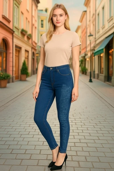 Likralı Pantolon Tayt DoReMi 230-00K115