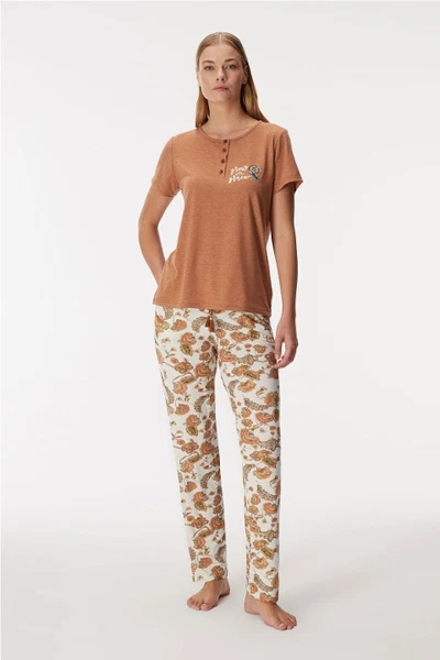 Kadın T-Shirt ve Pantolon Takım Anıl 11364